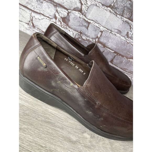 Mephisto Brown Leather Loafers Air Jet Insoles Slip On Shoes Men Sz 11.5M US/45 main image 4